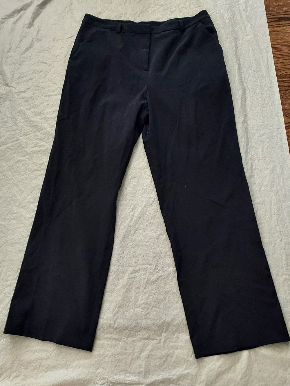 Worthington Black Straight-Leg Dress Pants